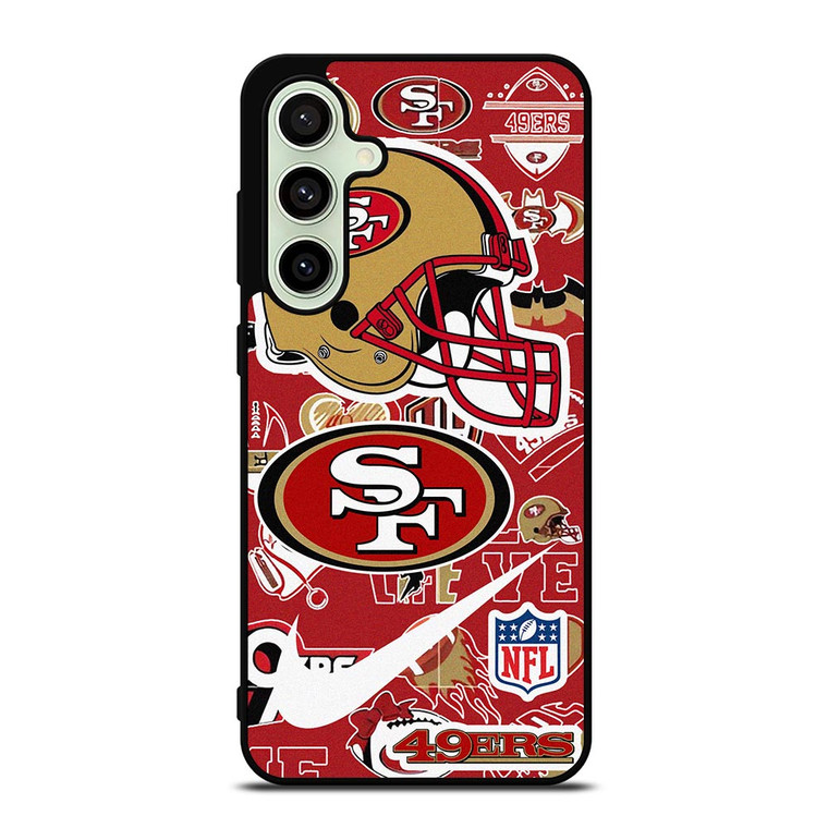 SAN FRANCISCO 49ERS NFL STICKER BOMB Samsung Galaxy S24 FE Case