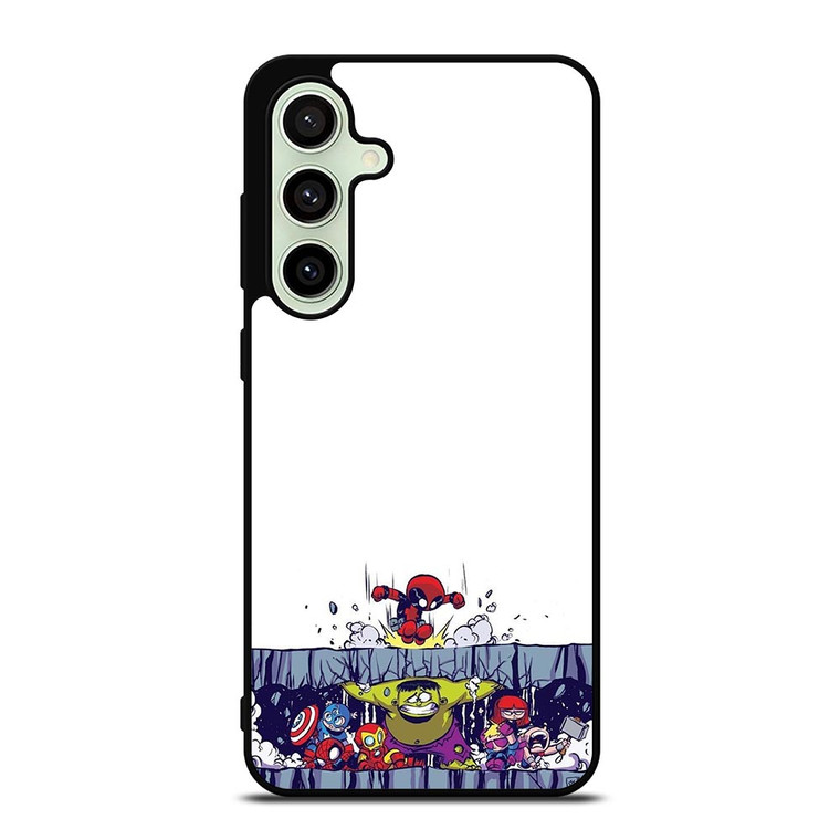 SPIDERMAN VS ALL MARVEL HEROES KAWAII Samsung Galaxy S24 FE Case