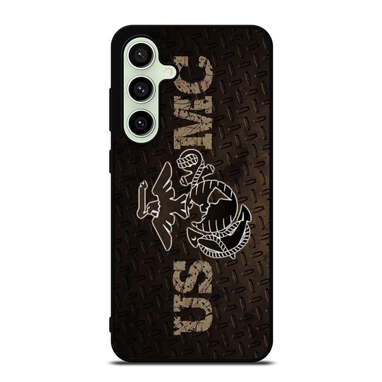 UNITED STATED MARINE CORPS METAL LOGO Samsung Galaxy S24 FE Case