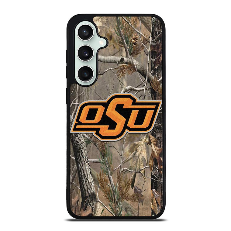 OKLAHOMA STATE UNIVERSITY CAMO LEAF Samsung Galaxy S23 FE Case