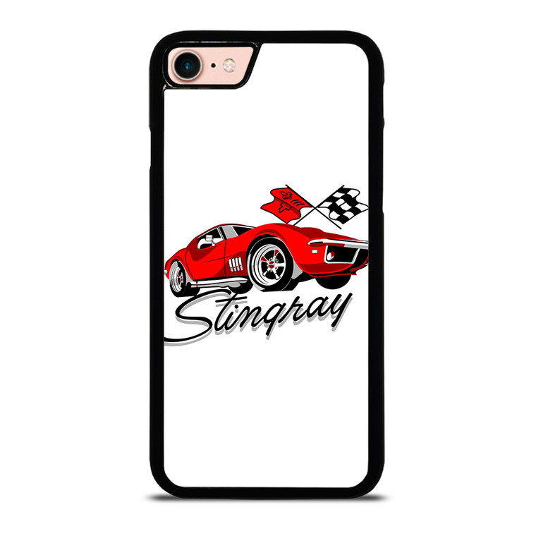 CHEVY RED CAR CARTOON iPhone 8 Case