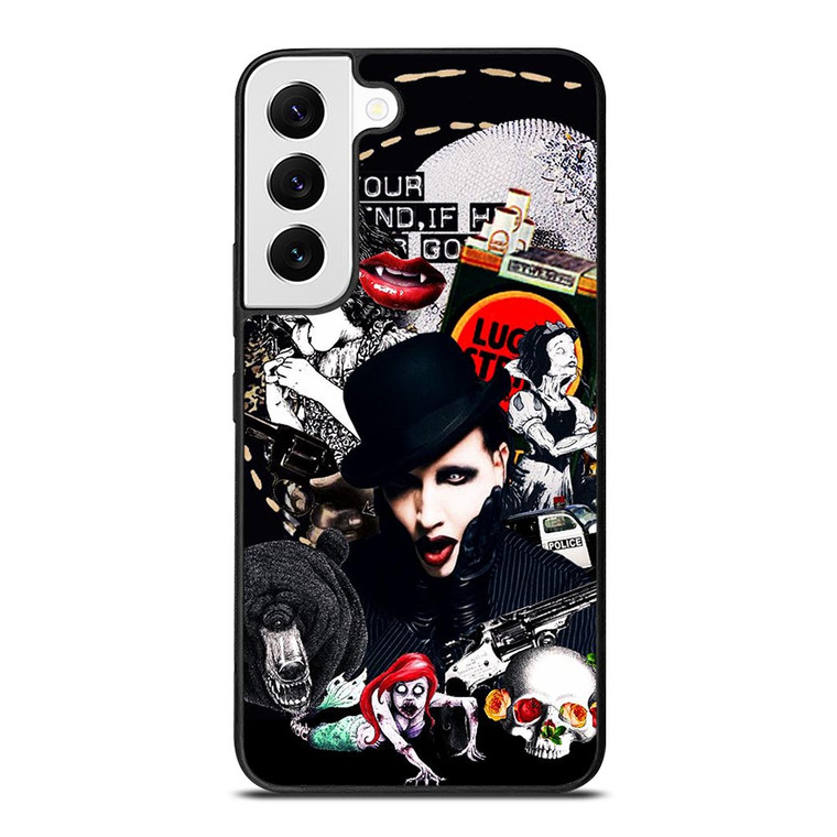 MARILYN MANSON GOTH COLLAGE Samsung Galaxy S22 Case