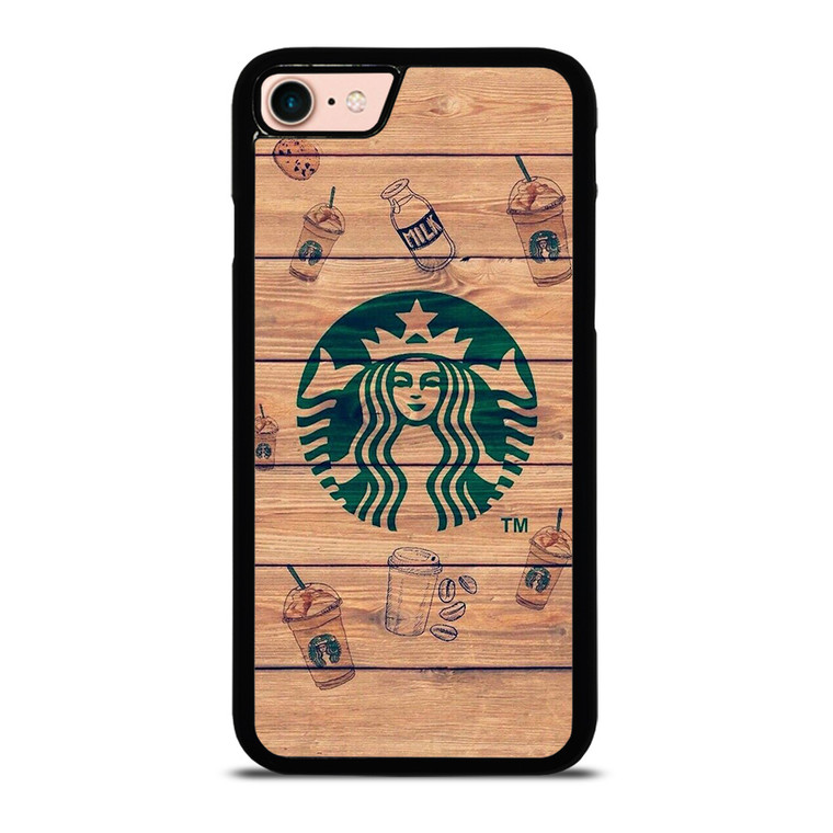 COFFEESHOP STARBUCK WOODEN LOGO iPhone 8 Case