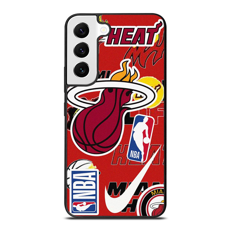 MIAMI HEAT NBA STICKER BOMB Samsung Galaxy S22 Case
