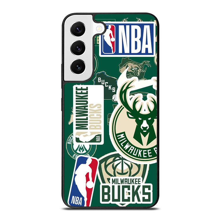 MILWAUKEE BUCKS NBA STICKER BOMB Samsung Galaxy S22 Case