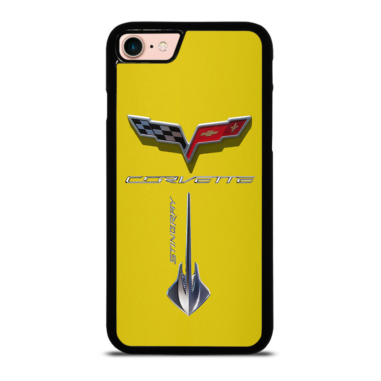 Corvette Stingray C7 Yellow iPhone 8 Case Corvette Stingray C7 Yellow iPhone 8 Case