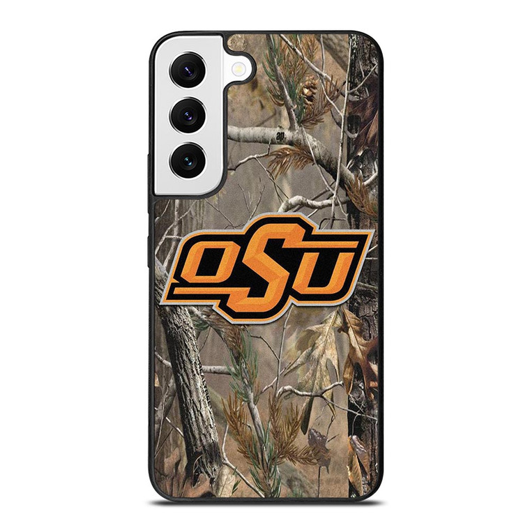 OKLAHOMA STATE UNIVERSITY CAMO LEAF Samsung Galaxy S22 Case