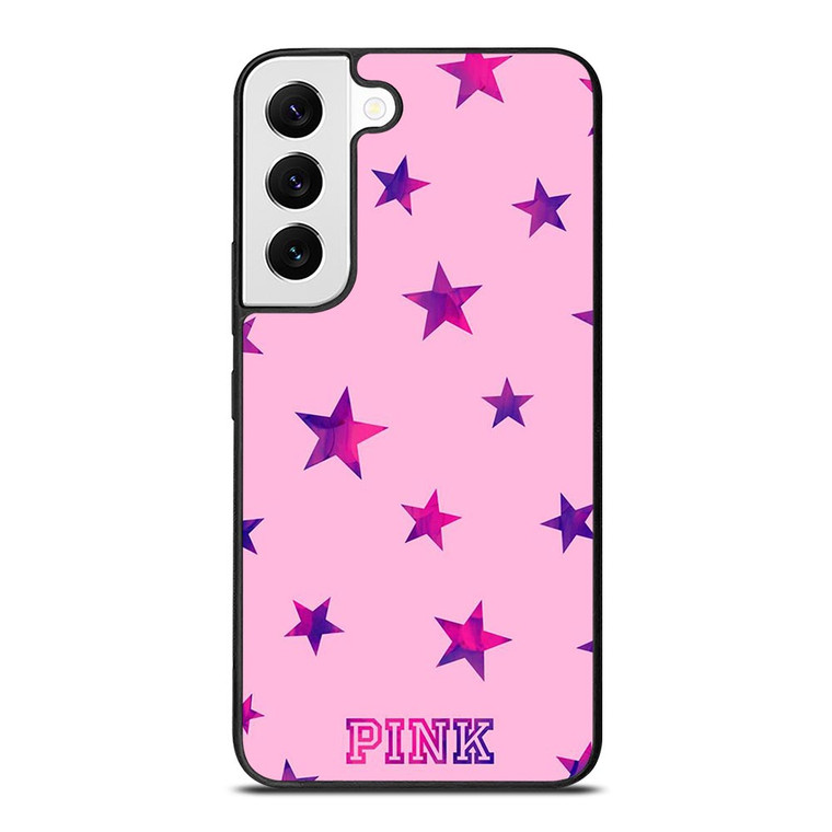 PINK VICTORIA SECRET STARS Samsung Galaxy S22 Case