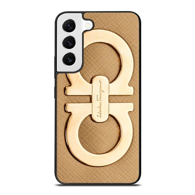 SALVATORE FERRAGAMO GOLD LOGO Samsung Galaxy S22 Case