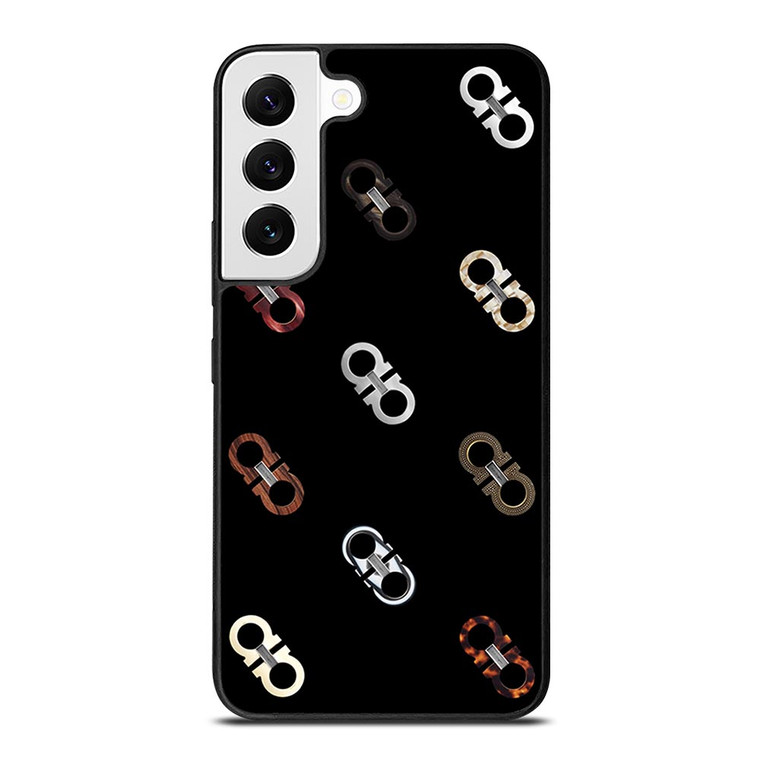 SALVATORE FERRAGAMO LOGO PATTERN Samsung Galaxy S22 Case SALVATORE FERRAGAMO LOGO PATTERN Samsung Galaxy S22 Case