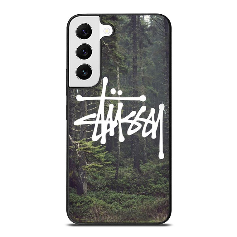 STUSSY SPOOKY FOREST LOGO Samsung Galaxy S22 Case