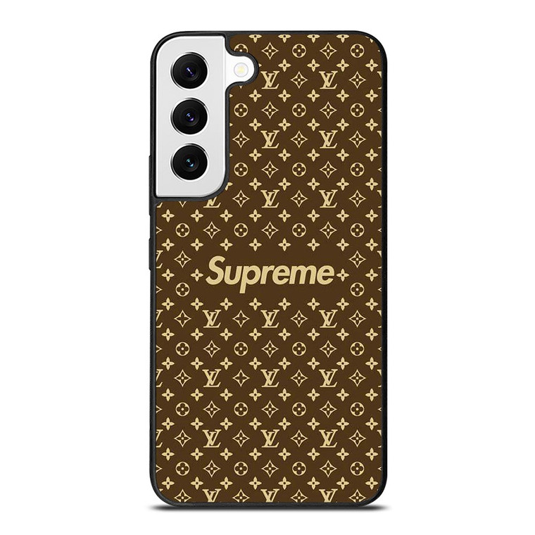 SUPREME BROWN PATTERN NEW Samsung Galaxy S22 Case