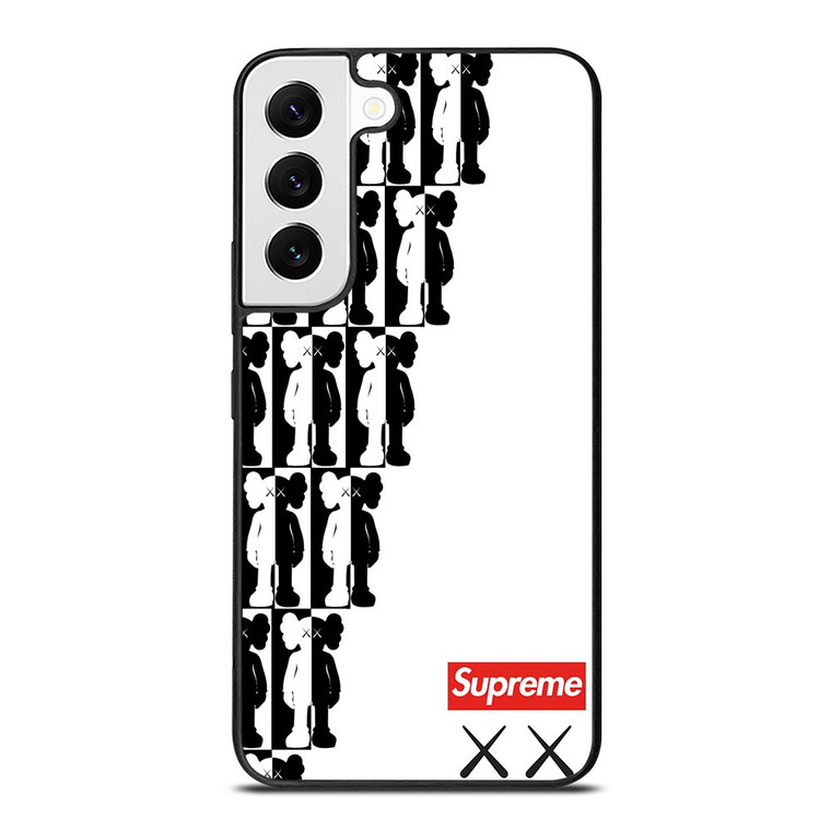 SUPREME KAWS BLACK WHITE Samsung Galaxy S22 Case