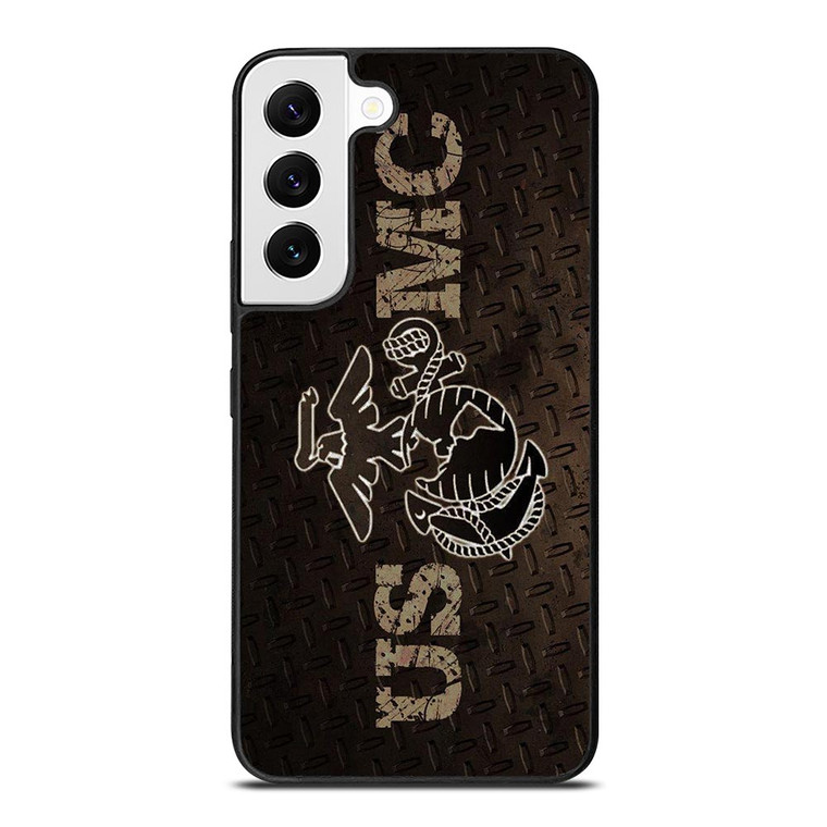 UNITED STATED MARINE CORPS METAL LOGO Samsung Galaxy S22 Case UNITED STATED MARINE CORPS METAL LOGO Samsung Galaxy S22 Case