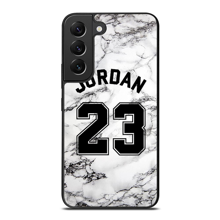 MICHAEL JORDAN 23 WHITE MARBLE Samsung Galaxy S22 Plus Case