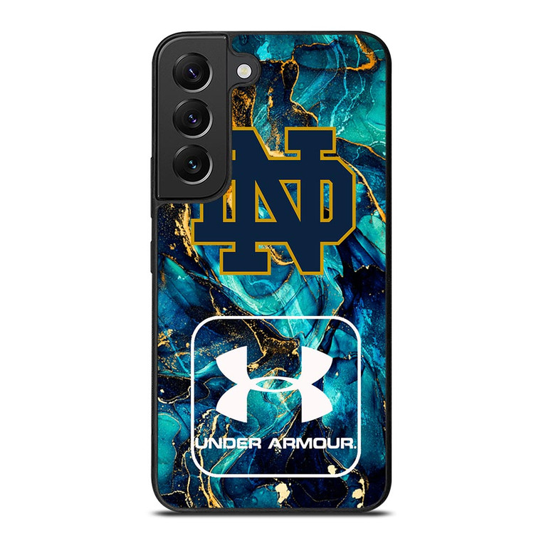 NOTRE DAME VS UNDER ARMOUR MARBLE BLUE Samsung Galaxy S22 Plus Case