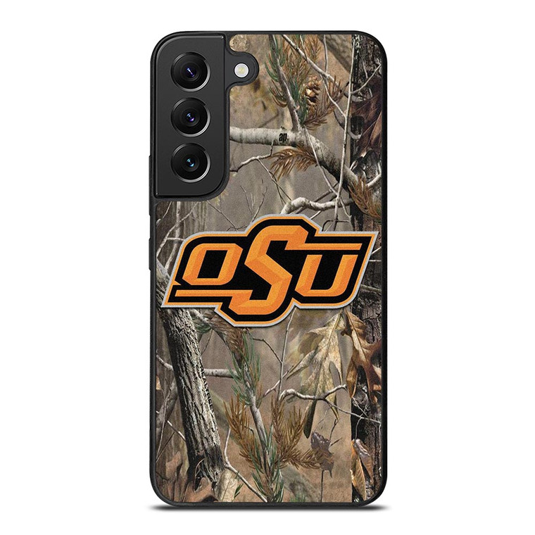 OKLAHOMA STATE UNIVERSITY CAMO LEAF Samsung Galaxy S22 Plus Case