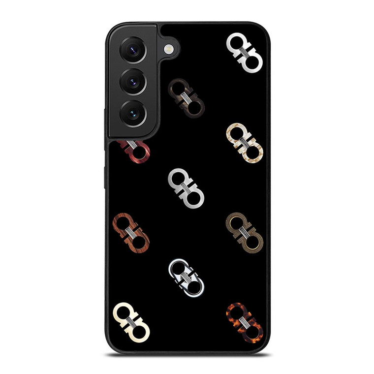 SALVATORE FERRAGAMO LOGO PATTERN Samsung Galaxy S22 Plus Case SALVATORE FERRAGAMO LOGO PATTERN Samsung Galaxy S22 Plus Case