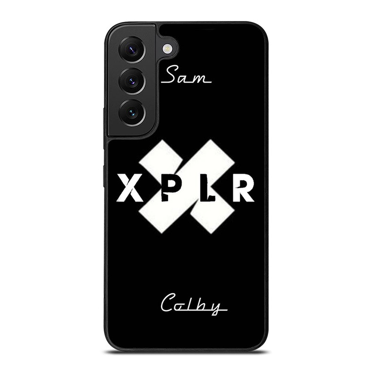 SAM AND COLBY XPLR LOGO Samsung Galaxy S22 Plus Case