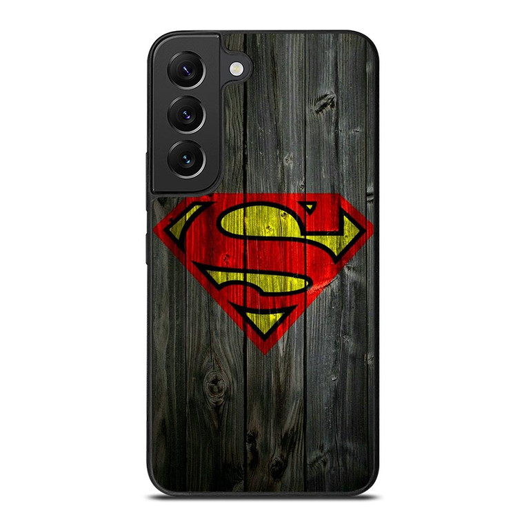 SUPERMAN WOODEN LOGO Samsung Galaxy S22 Plus Case