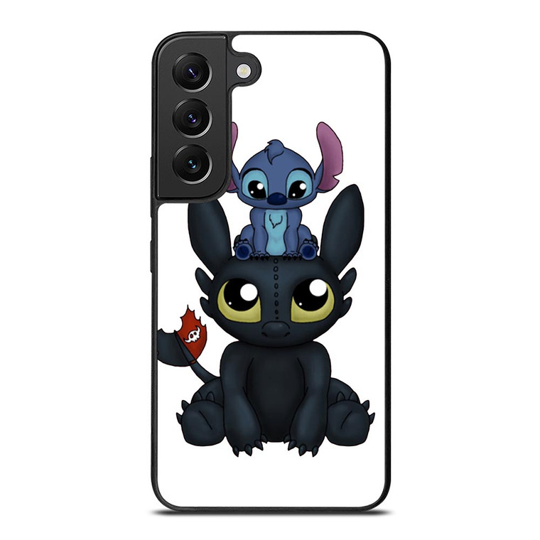 TOOTHLESS AND STITCH CARTOON Samsung Galaxy S22 Plus Case