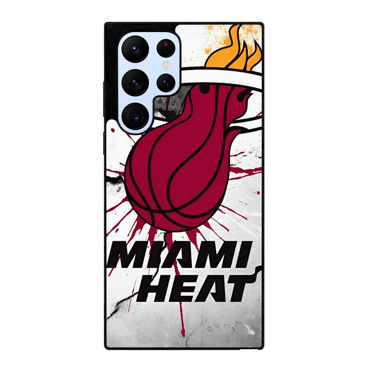MIAMI HEAT CRACKED LOGO Samsung Galaxy S22 Ultra Case