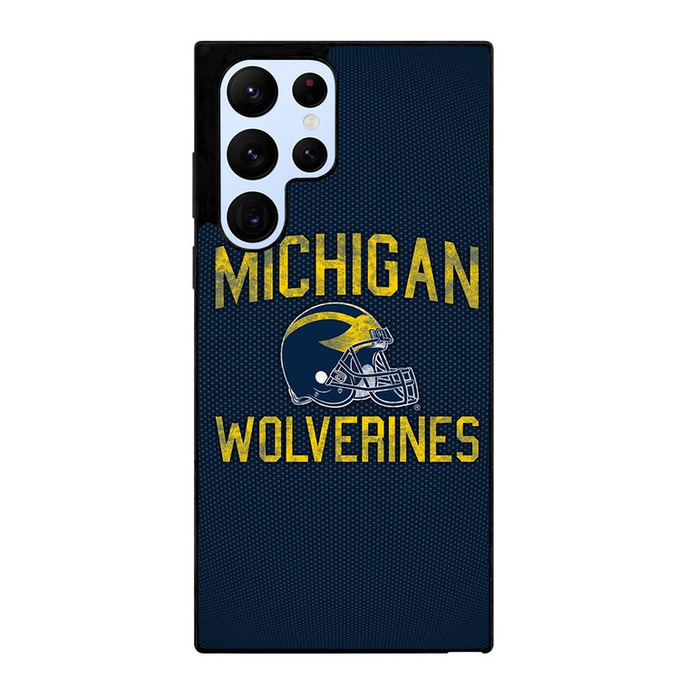 MICHIGAN WOLVERINES FOOTBALL HELMET Samsung Galaxy S22 Ultra Case
