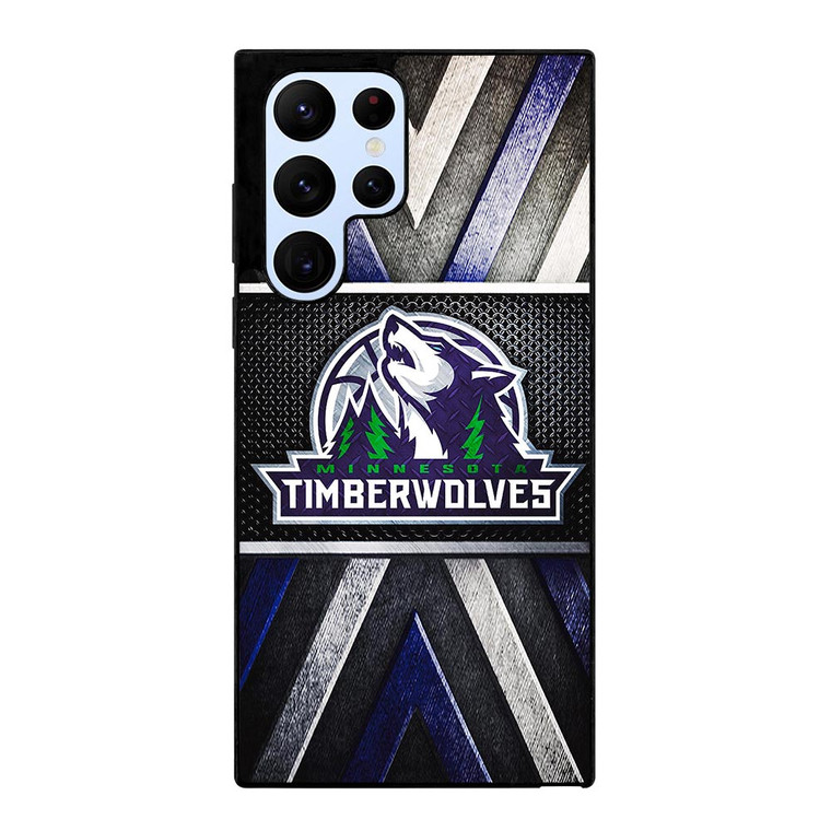 MINNESOTA TIMBERWOLVES METAL SYMBOL Samsung Galaxy S22 Ultra Case