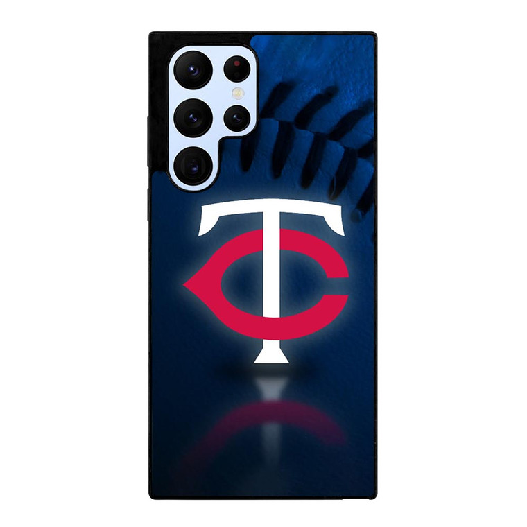 MINNESOTA TWINS MLB BASEBALL LOGO Samsung Galaxy S22 Ultra Case MINNESOTA TWINS MLB BASEBALL LOGO Samsung Galaxy S22 Ultra Case