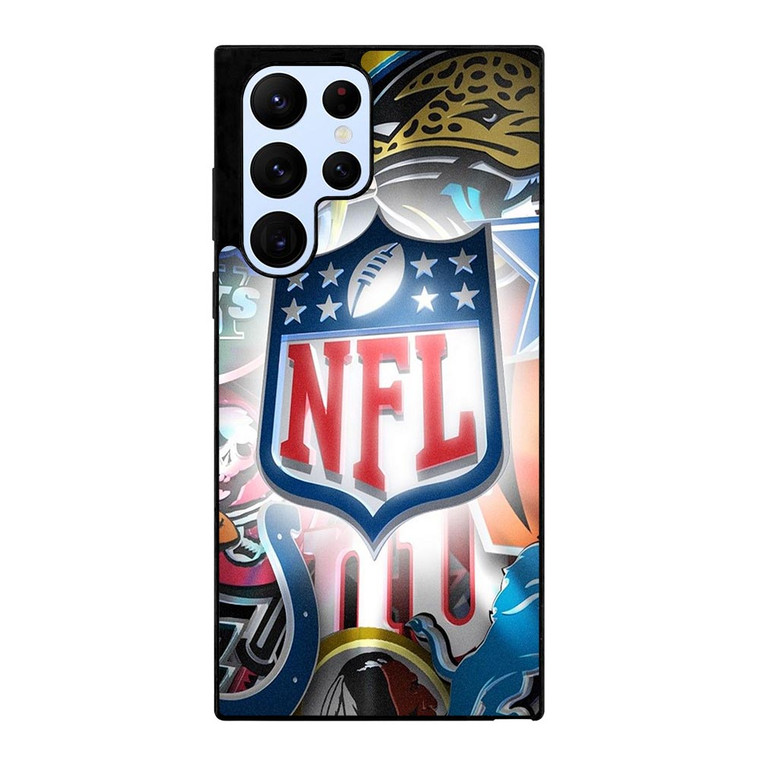 NFL NATIONAL FOOTBALL LEAGUE ALL TEAM LOGO Samsung Galaxy S22 Ultra Case