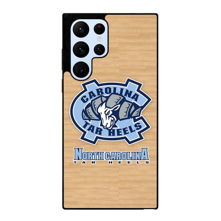 NORTH CAROLINA TAR HEELS WOODEN LOGO Samsung Galaxy S22 Ultra Case