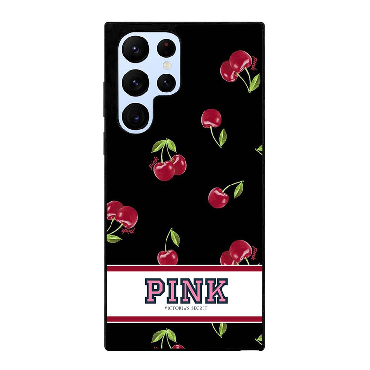 PINK VICTORIA'S SECRET CHERRY Samsung Galaxy S22 Ultra Case