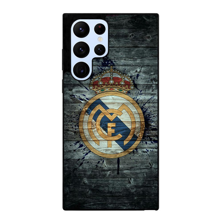 REAL MADRID WOODEN LOGO Samsung Galaxy S22 Ultra Case