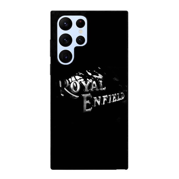 ROYAL ENFIELD BLACK TANK METAL LOGO Samsung Galaxy S22 Ultra Case