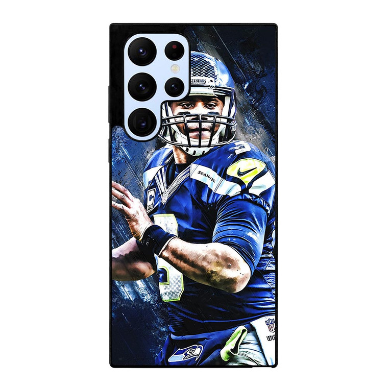 RUSSELL WILSON SEATTLE SEAHAWKS FOOTBALL Samsung Galaxy S22 Ultra Case