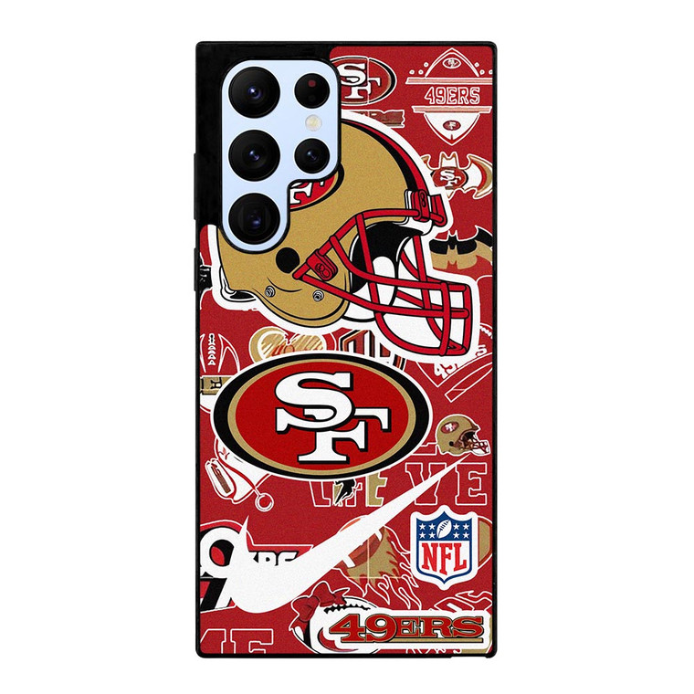 SAN FRANCISCO 49ERS NFL STICKER BOMB Samsung Galaxy S22 Ultra Case SAN FRANCISCO 49ERS NFL STICKER BOMB Samsung Galaxy S22 Ultra Case