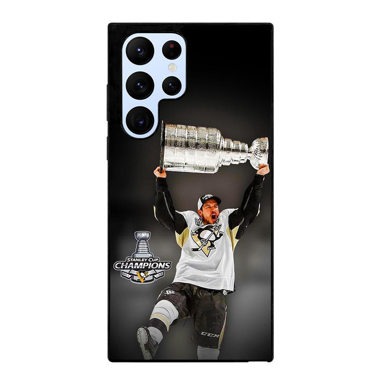 SIDNEY CROSBY PITTSBURGH PENGUINS CHAMPIONS Samsung Galaxy S22 Ultra Case