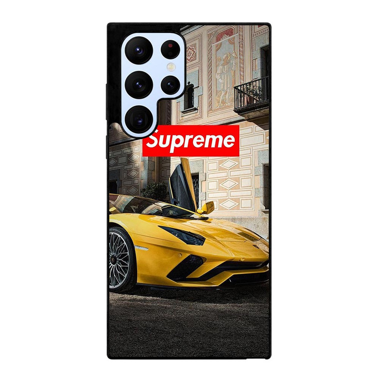 SUPREME YELLOW LAMBORGINI Samsung Galaxy S22 Ultra Case