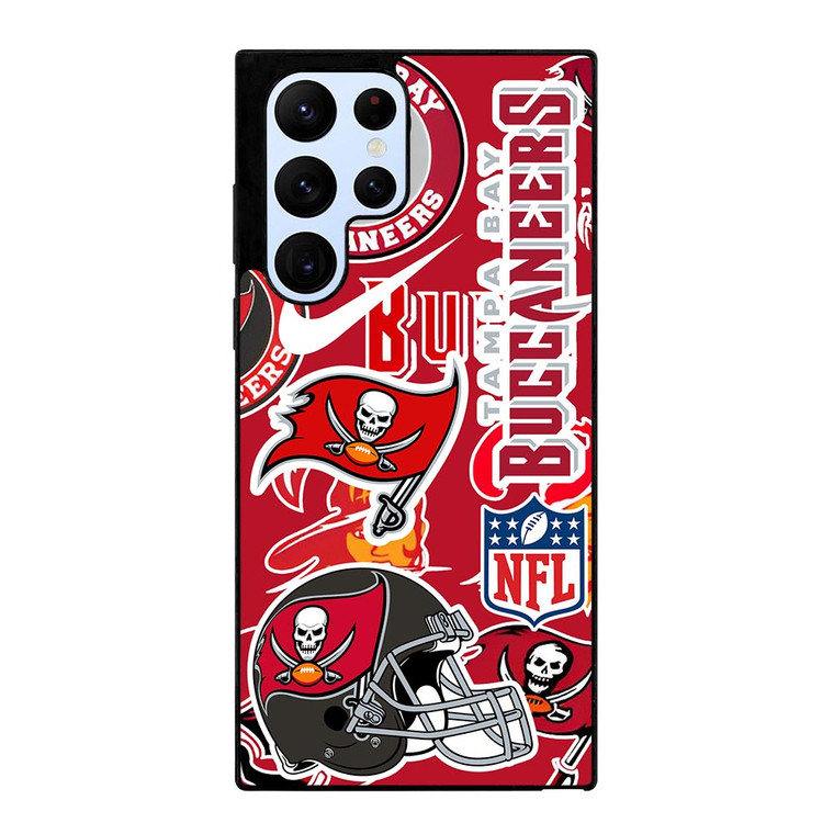TAMPA BAY BUCCANEERS NFL STICKER BOMB Samsung Galaxy S22 Ultra Case