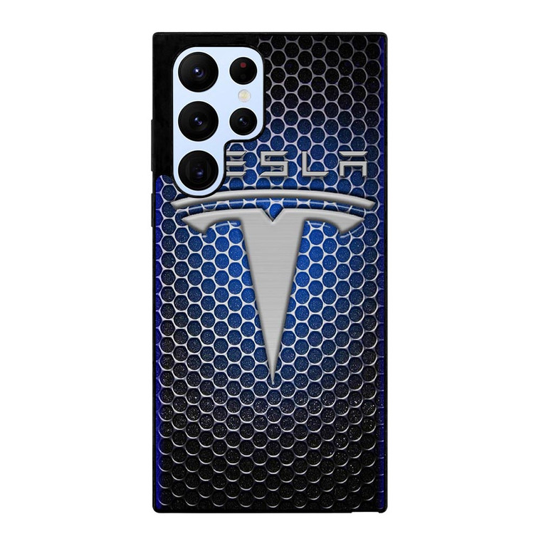 TESLA METAL LOGO Samsung Galaxy S22 Ultra Case