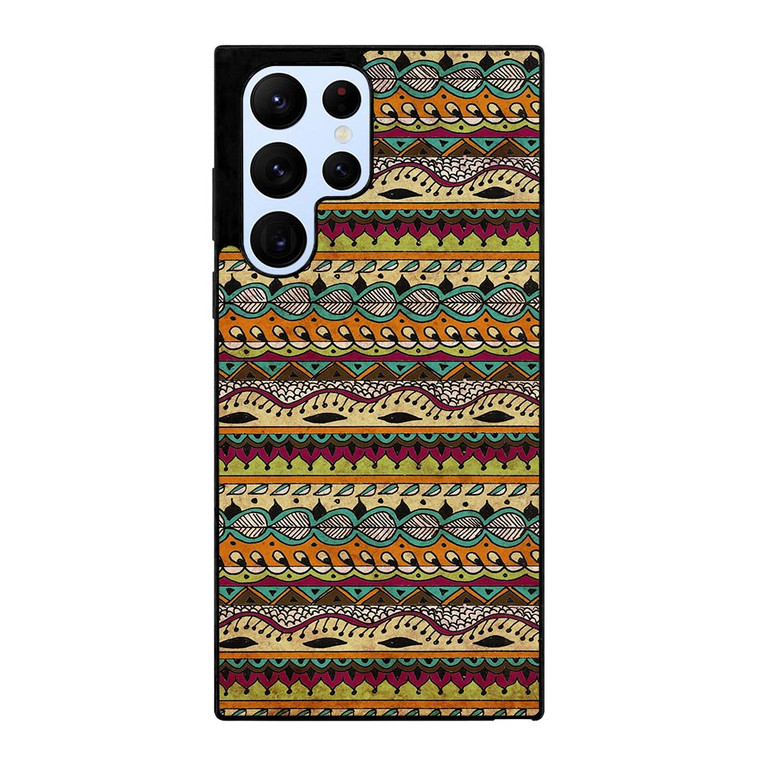 TIBAL PATTERN AZTEC Samsung Galaxy S22 Ultra Case