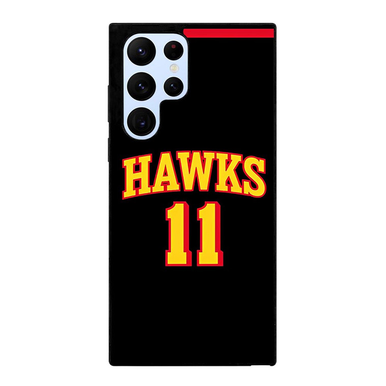 TRAE YOUNG ATLANTA HAWKS BLACK Samsung Galaxy S22 Ultra Case