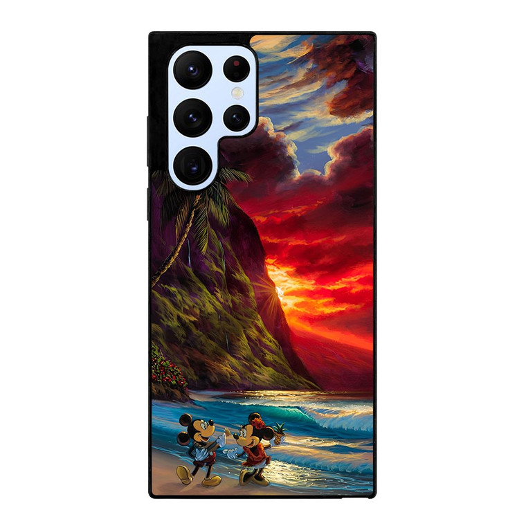 TROPICAL BEAUTIFUL MICKEY MINNIE Samsung Galaxy S22 Ultra Case