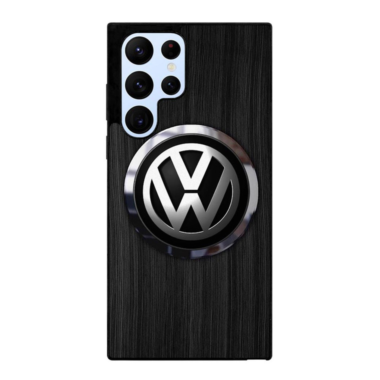 VW VOLKSWAGEN WOODEN EMBLEM Samsung Galaxy S22 Ultra Case