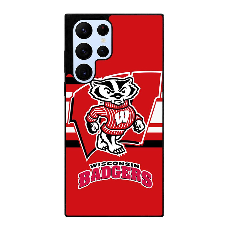 WISCONSIN BADGER SYMBOL Samsung Galaxy S22 Ultra Case