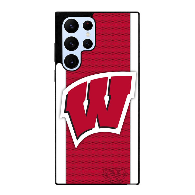 WISCONSIN BADGERS LOGO Samsung Galaxy S22 Ultra Case