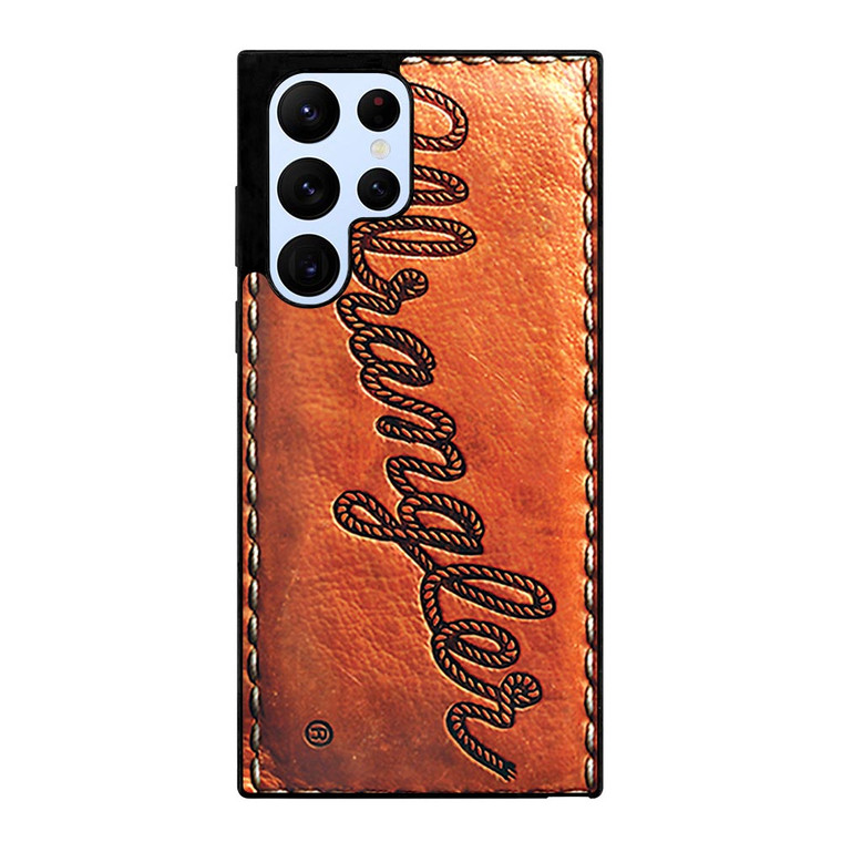 WRANGLER JEANS LOGO LEATHER Samsung Galaxy S22 Ultra Case