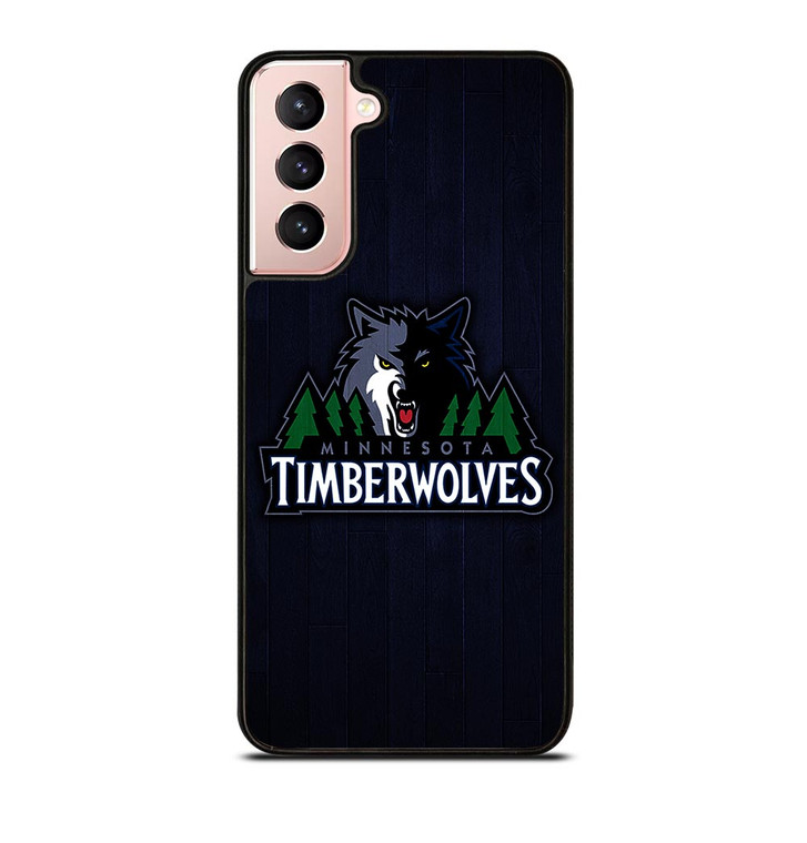 MINNESOTA TIMBERWOLVES WOODEN LOGO Samsung Galaxy S21 Case