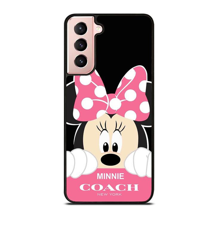 MINNIE MOUSE PINK COACH NEW YORK Samsung Galaxy S21 Case