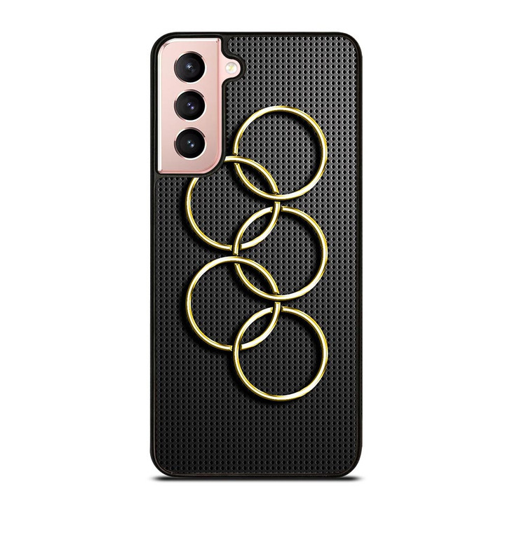 OLYMPIC RINGS GOLD CARBON Samsung Galaxy S21 Case